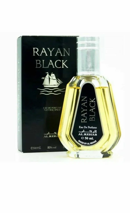 Rayyan Black 50ml EDP Al Rehab Perfume Spray