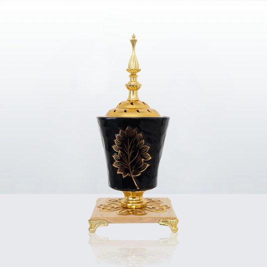 Vintage Bakhoor/Incense Burner (black) - Arabic Mabkhara Traditional Design